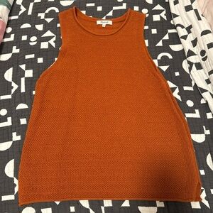 Madewell Norris Sweater Tank in Heather Copper